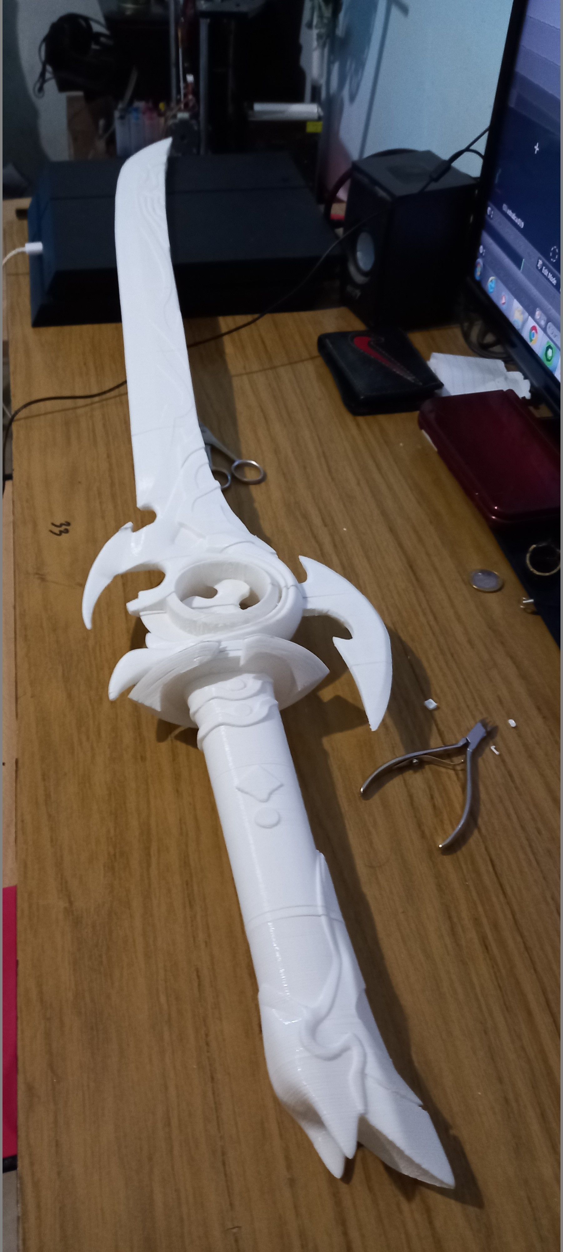 Genshin Impact  Mistsplitter Reforged Sword 3D print model_60