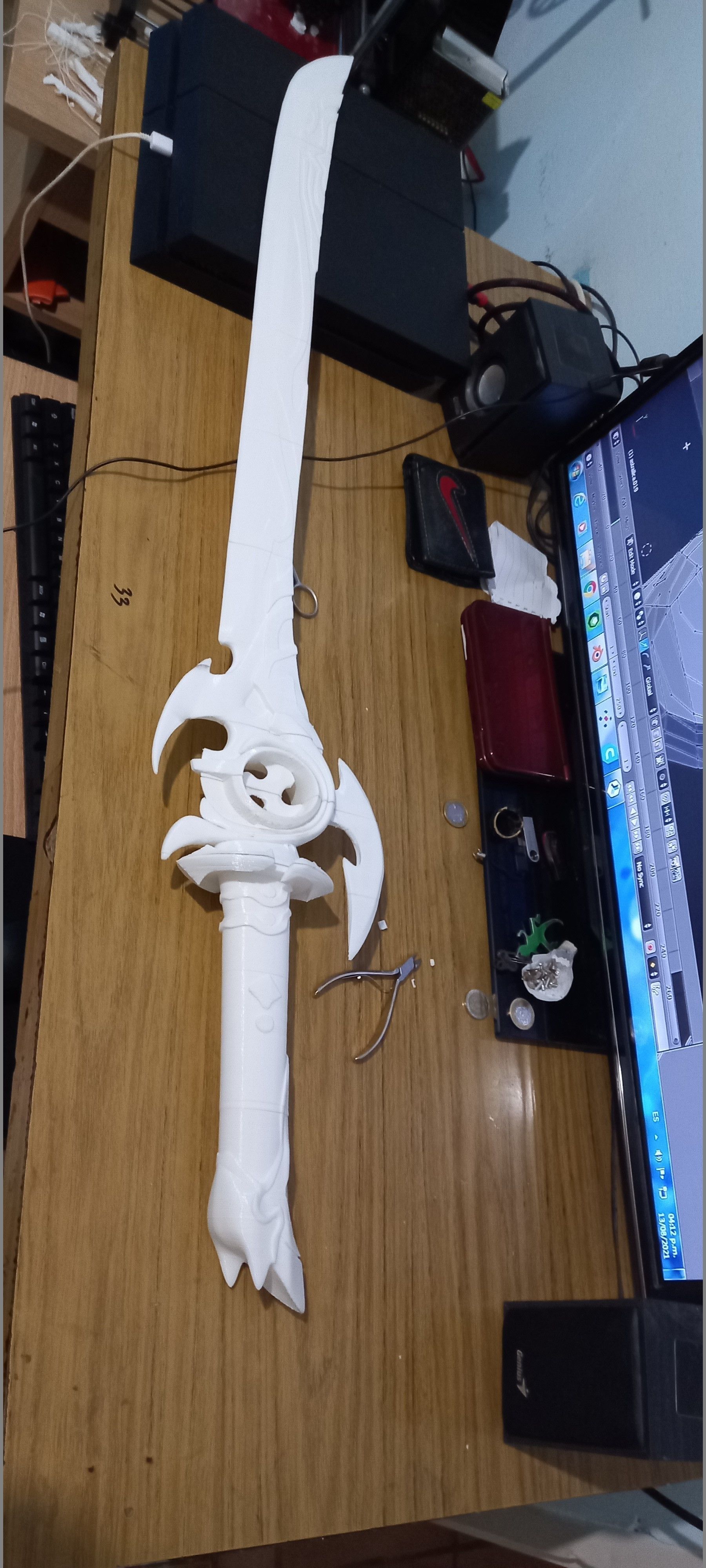 Genshin Impact  Mistsplitter Reforged Sword 3D print model_1