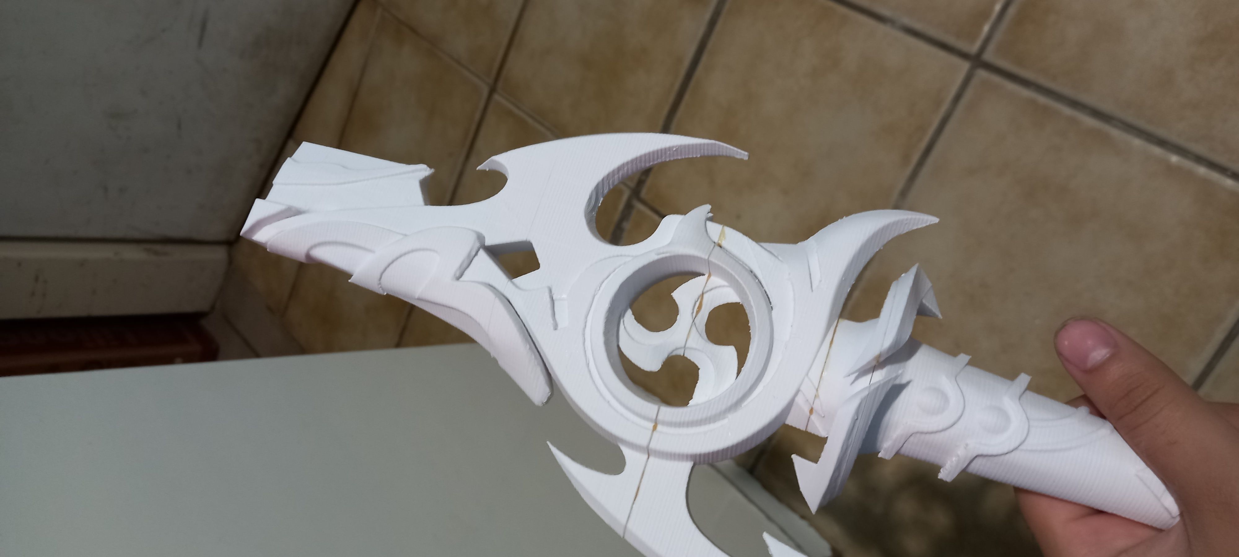 Genshin Impact  Mistsplitter Reforged Sword 3D print model_82