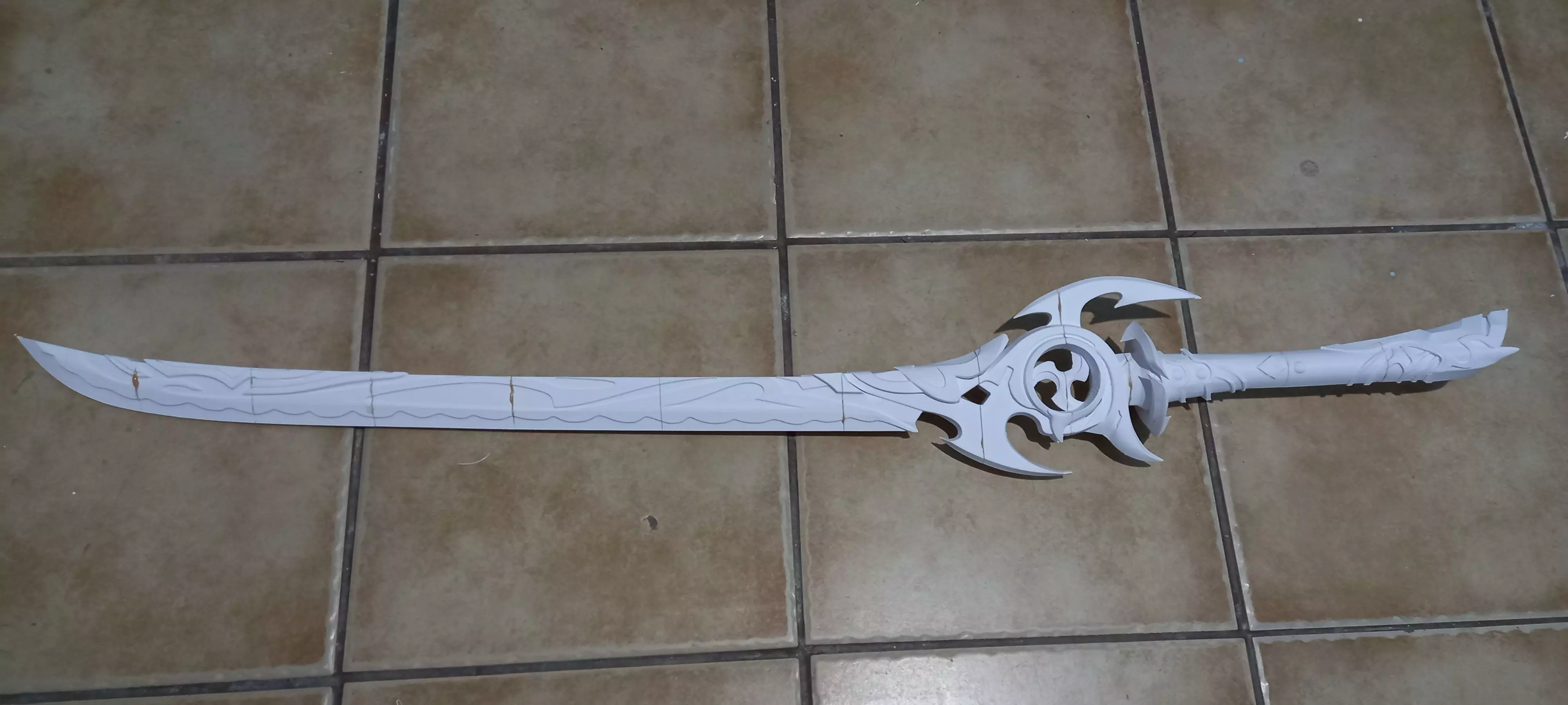 Genshin Impact  Mistsplitter Reforged Sword 3D print model_0
