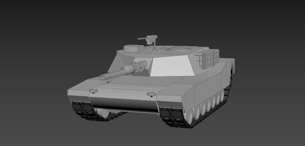M1A2- Abrams Low-poly 3D model_17