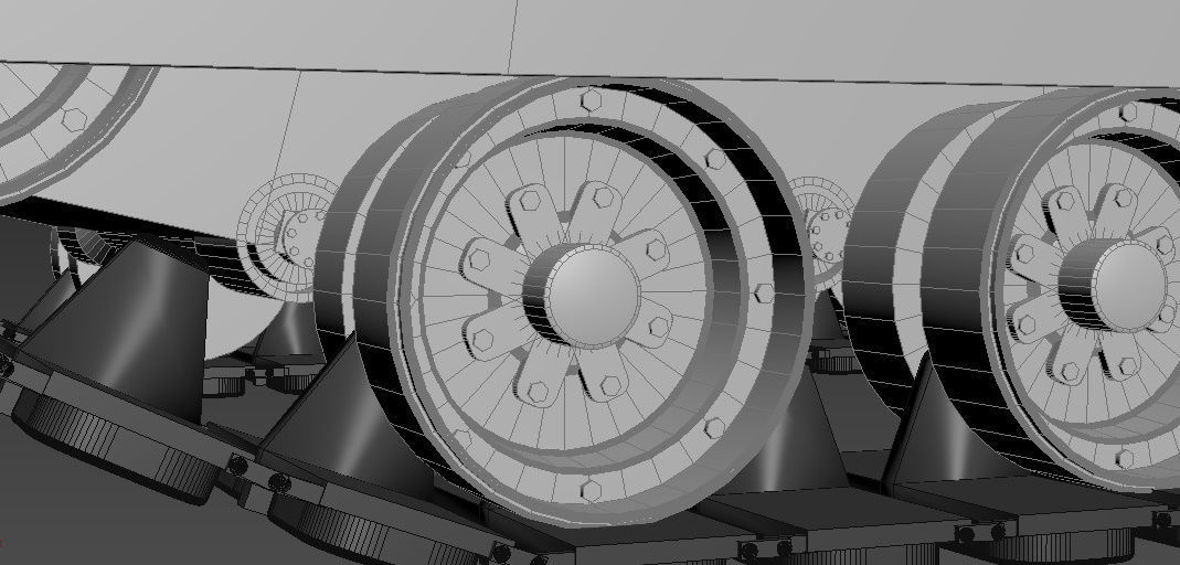 M1A2- Abrams Low-poly 3D model_7