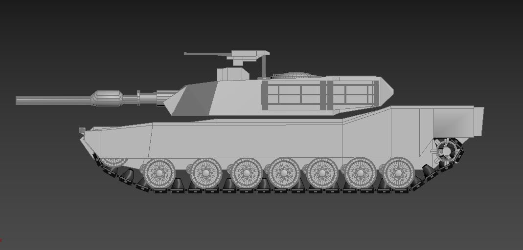 M1A2- Abrams Low-poly 3D model_15