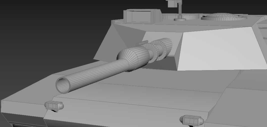 M1A2- Abrams Low-poly 3D model_12