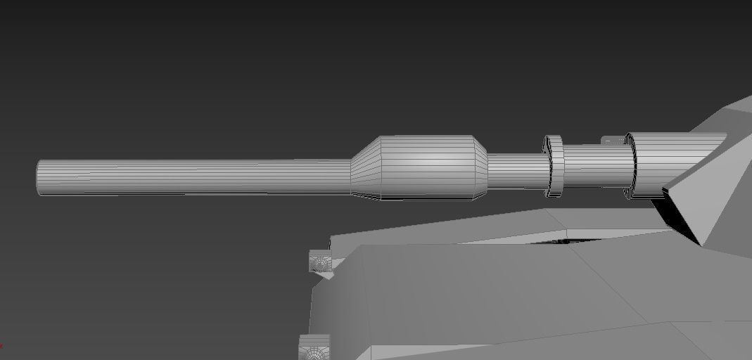 M1A2- Abrams Low-poly 3D model_11