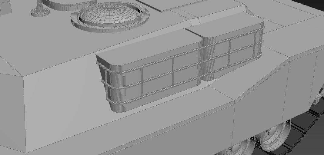 M1A2- Abrams Low-poly 3D model_9