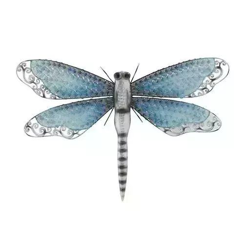 Turquoise Metal Eclectic Wall Decor