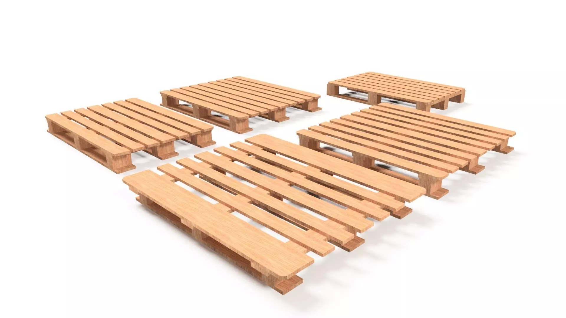 WOODEN PALLETS 3D model_0