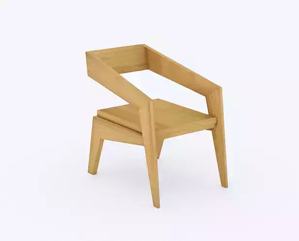 Wooden Arm Chair  
