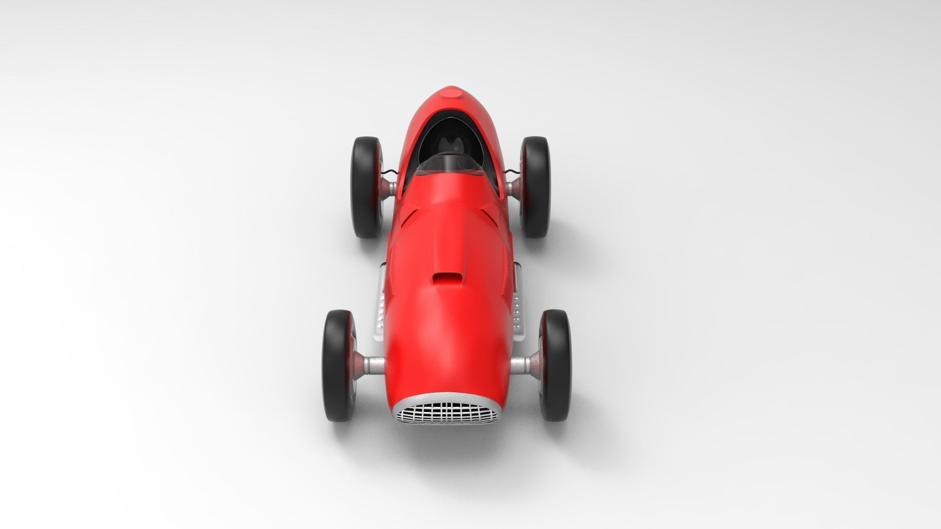 Ferrari 375 F1 Low-poly 3D model_4