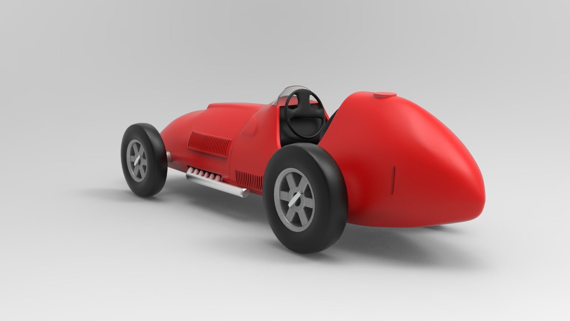Ferrari 375 F1 Low-poly 3D model_2