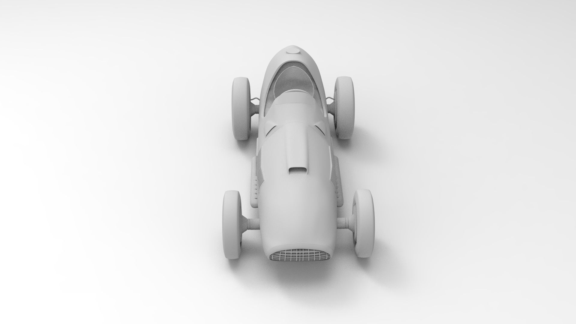 Ferrari 375 F1 Low-poly 3D model_7