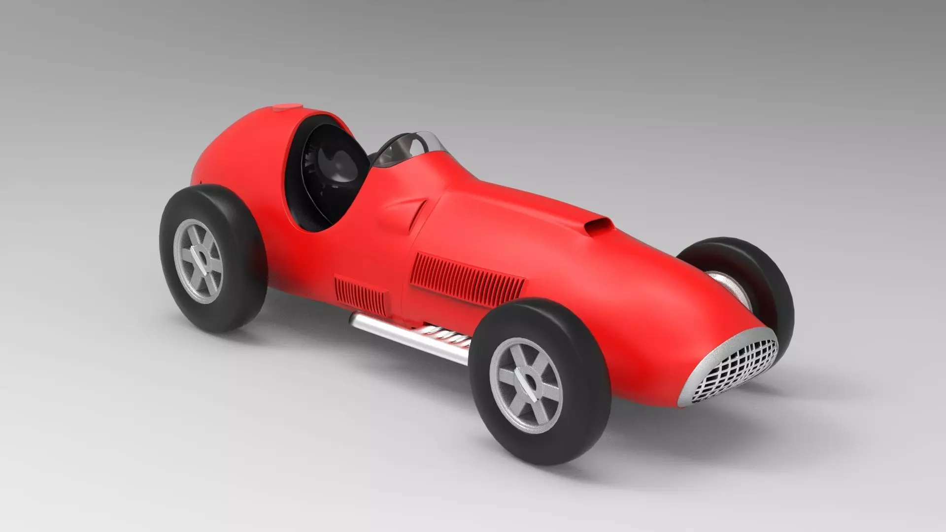 Ferrari 375 F1 Low-poly 3D model_0