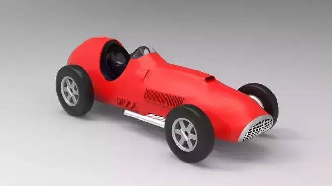 Ferrari 375 F1 Low-poly 3D model