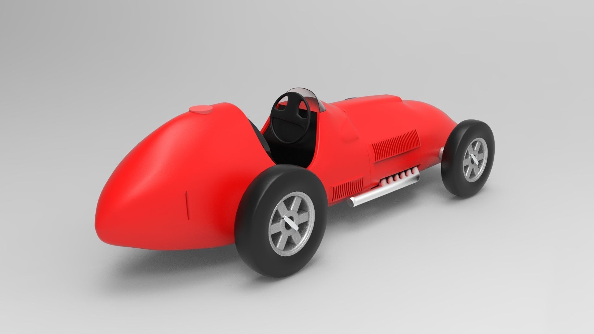 Ferrari 375 F1 Low-poly 3D model_3