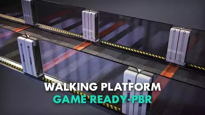 Modular Walking Platform  -Game Ready- PBR
