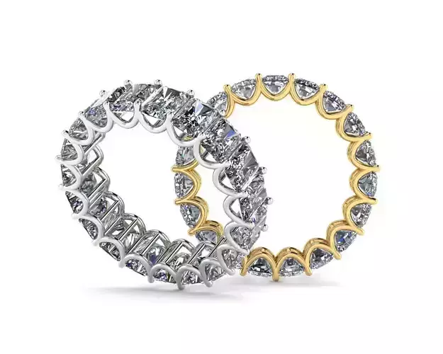 Diamond Eternity Ring 3d model 3D print model