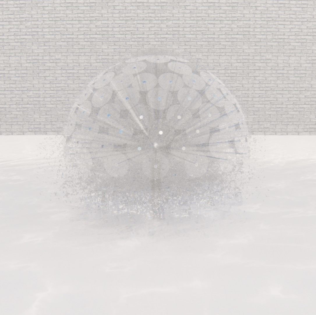 Lumion fountain - animated Low-poly 3D model_3