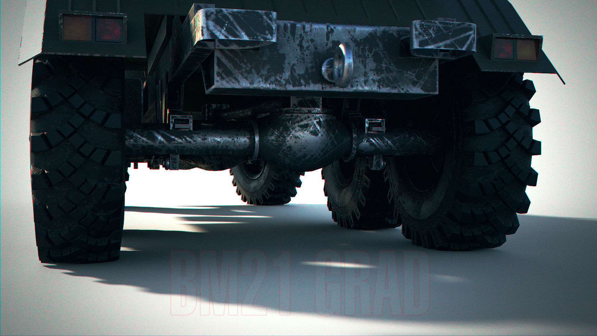 BM-21 Grad PBR Low-poly 3D model_11