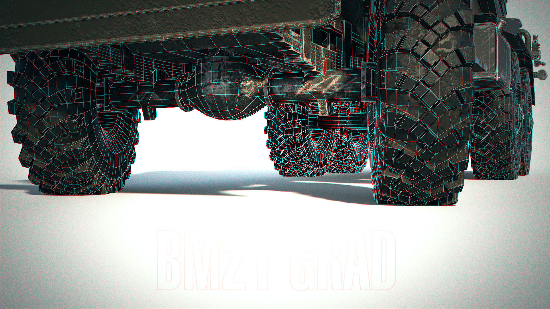 BM-21 Grad PBR Low-poly 3D model_5