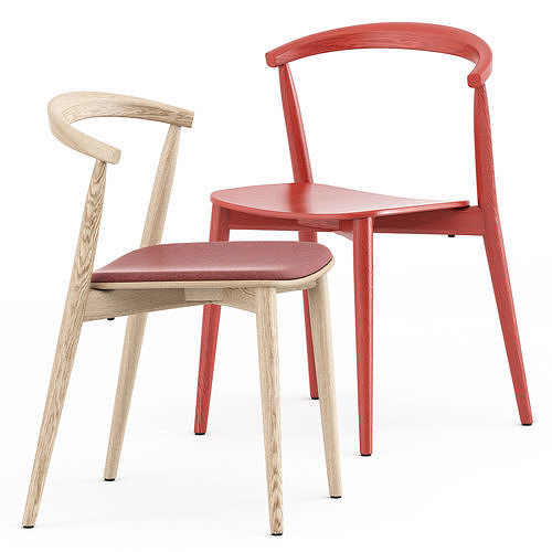 Newood light chair by Cappellini 3D model