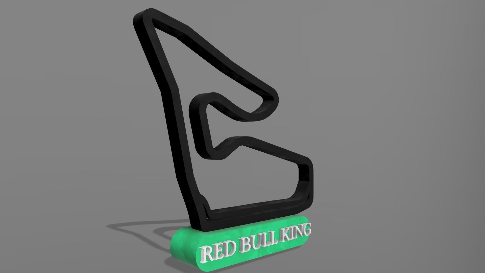 F1 Red Bull Racing Track Decor STL File Autodesk Fusion 360 3D print model_3