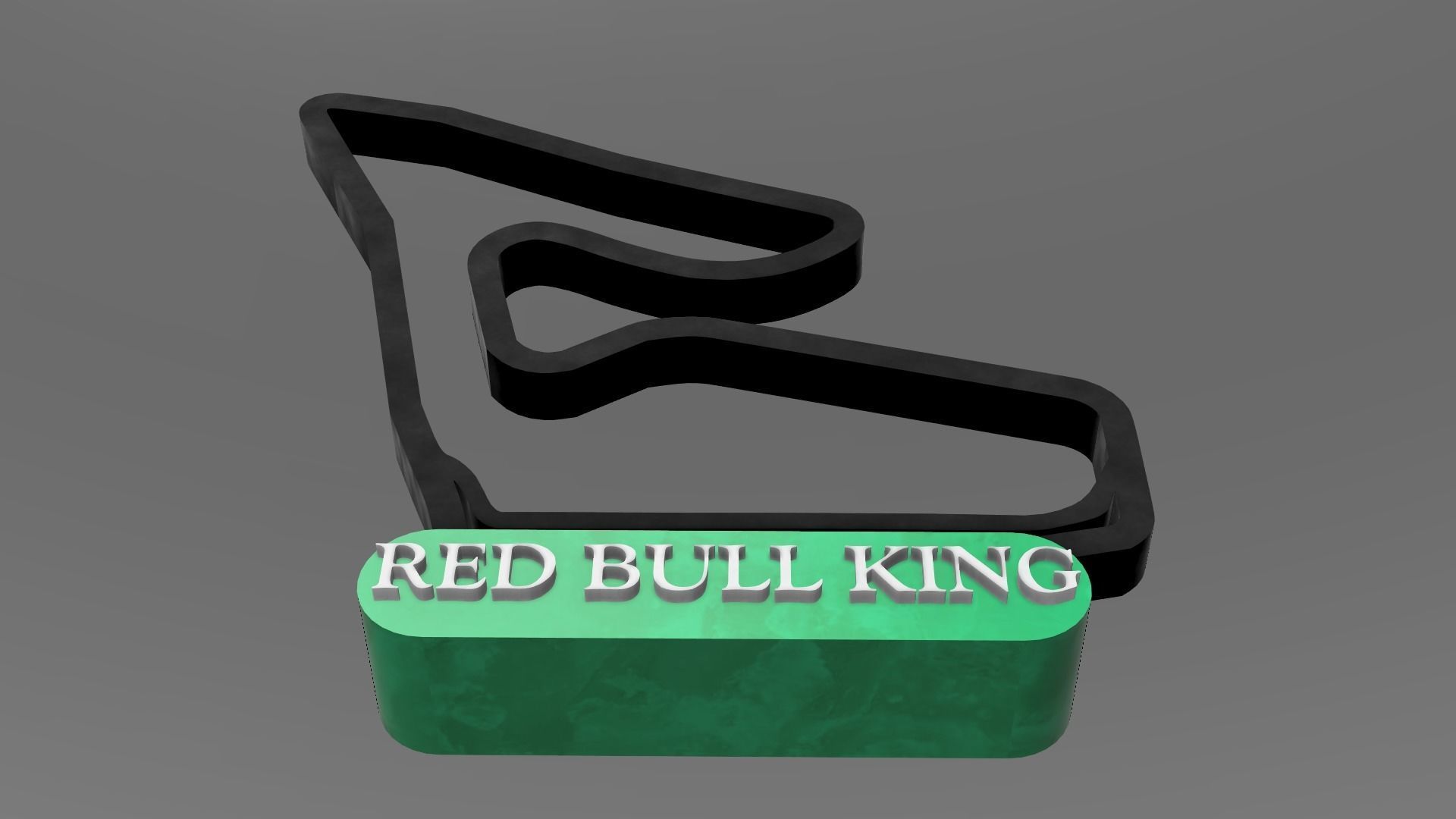 F1 Red Bull Racing Track Decor STL File Autodesk Fusion 360 3D print model_8
