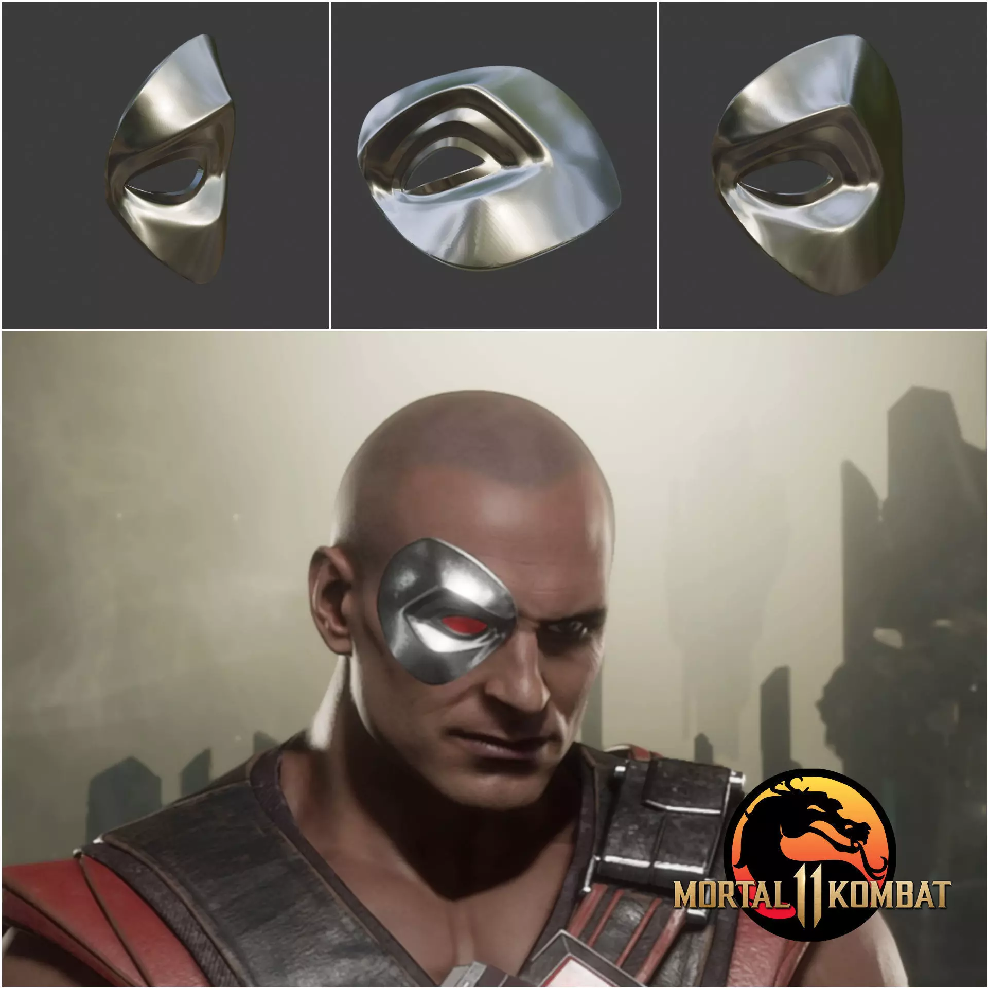 Kano cyber eye from Mortal Kombat 11 - Classic Kanio Prime 3D print model_0