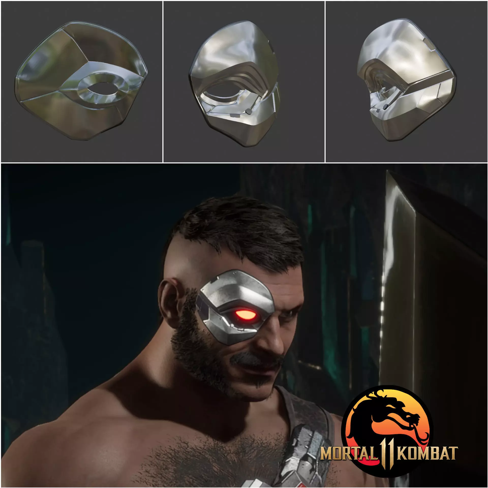Kano cyber eye from Mortal Kombat 11 - Me Mad Eye 3D print model_0