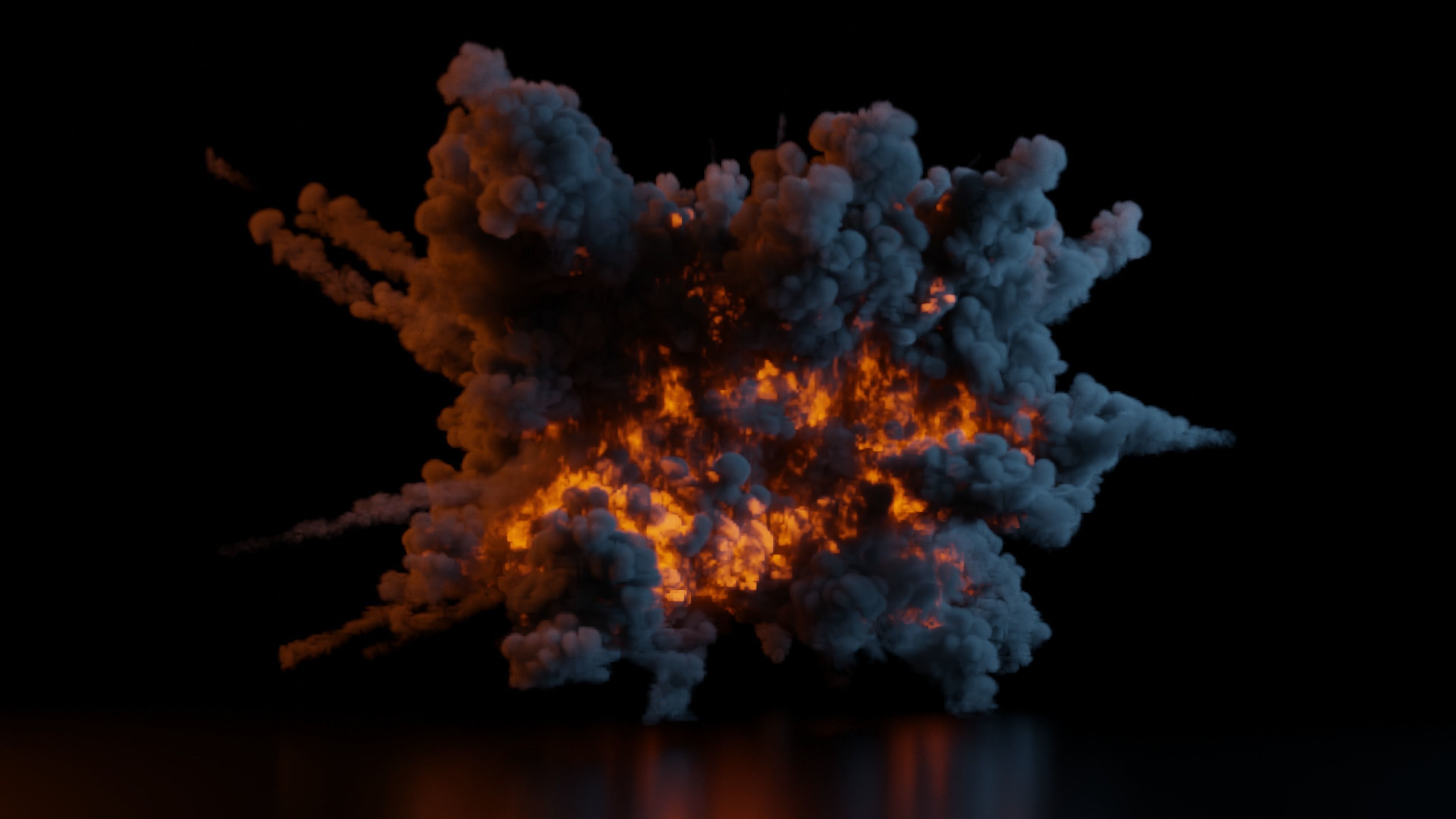 Grenade Explosion 3D model_4