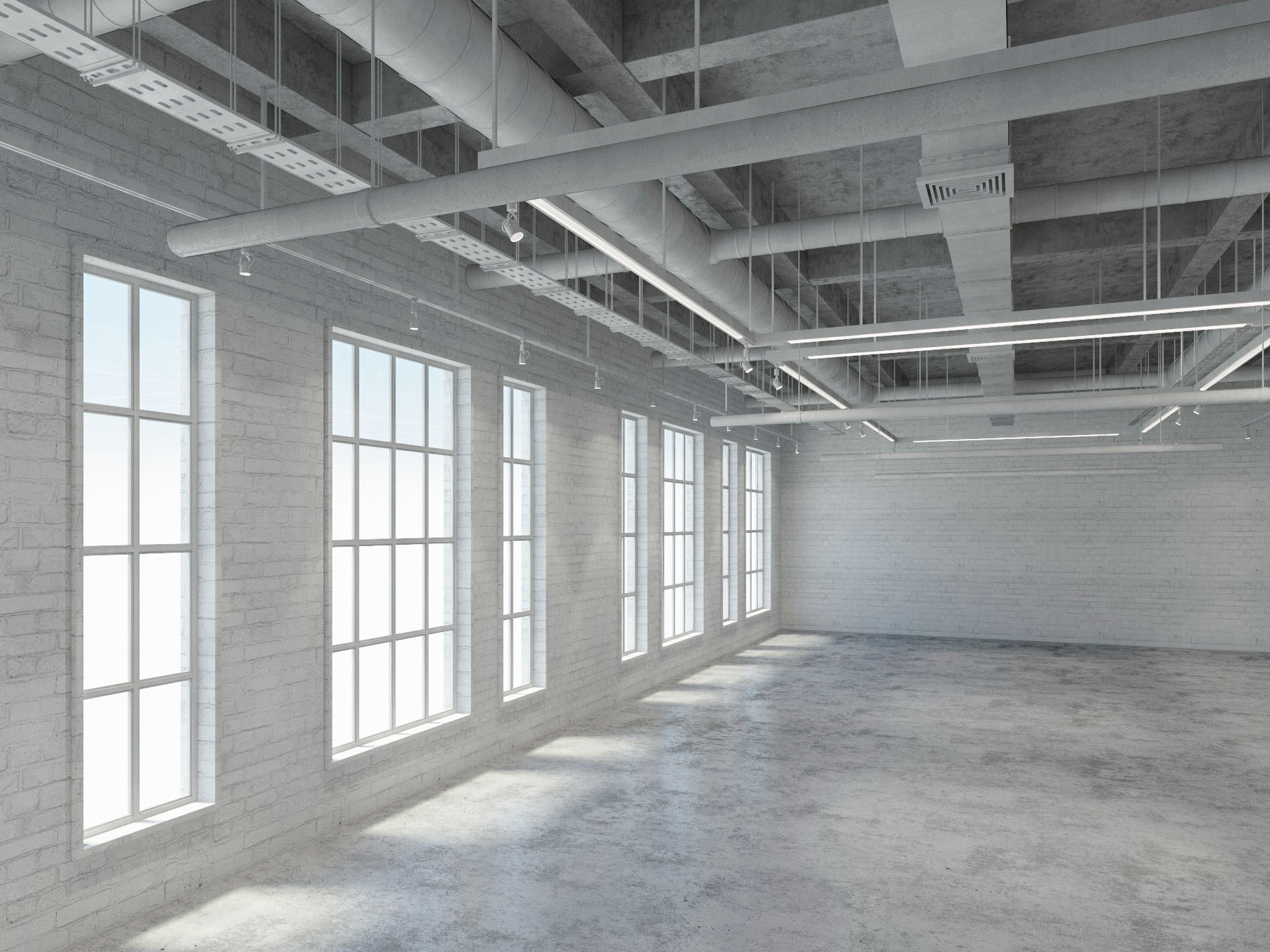 Loft Office interior 8 3D model_4