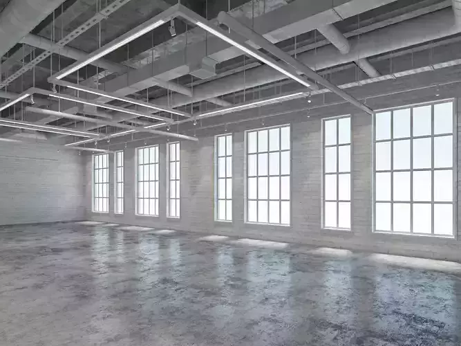 Loft Office interior 8 3D model