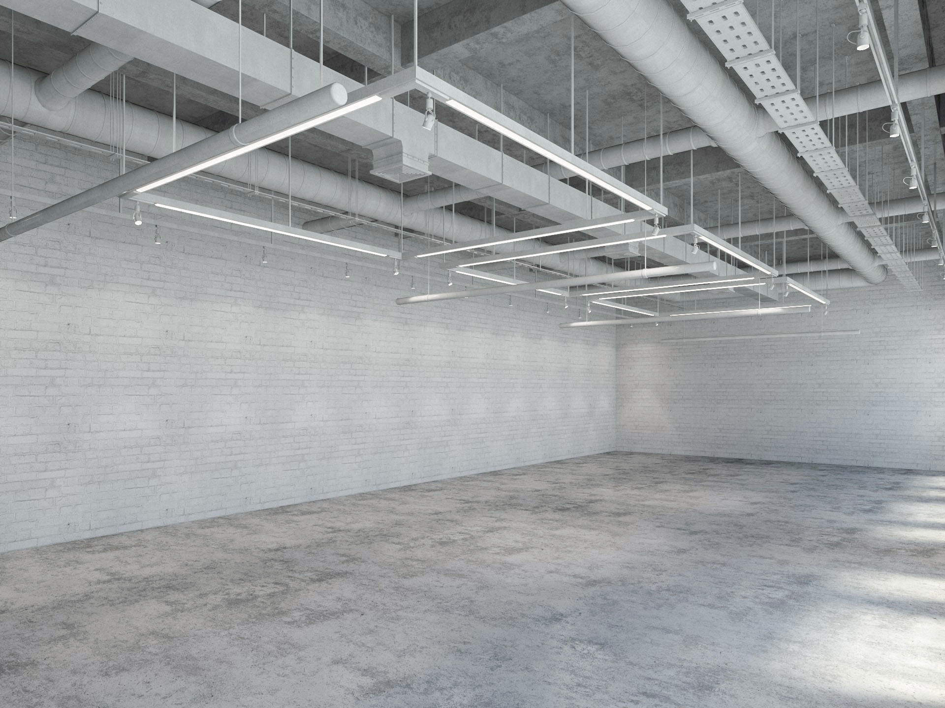 Loft Office interior 8 3D model_2