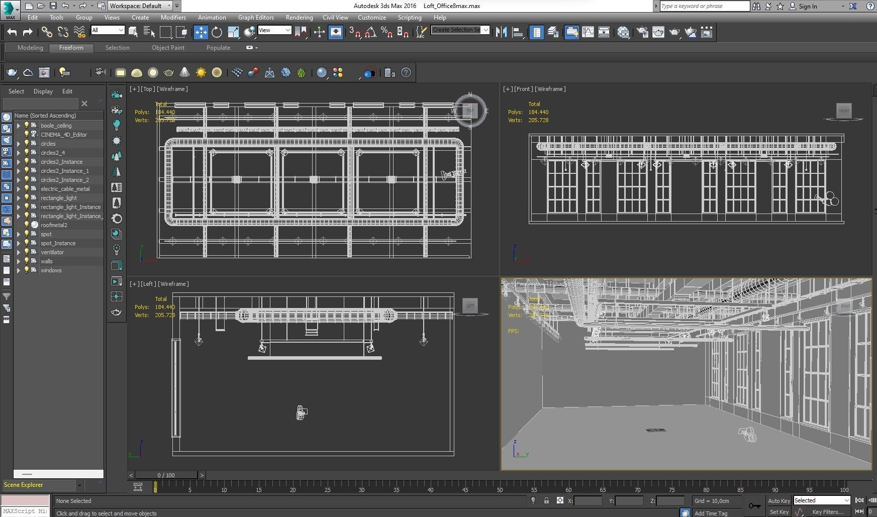 Loft Office interior 8 3D model_18