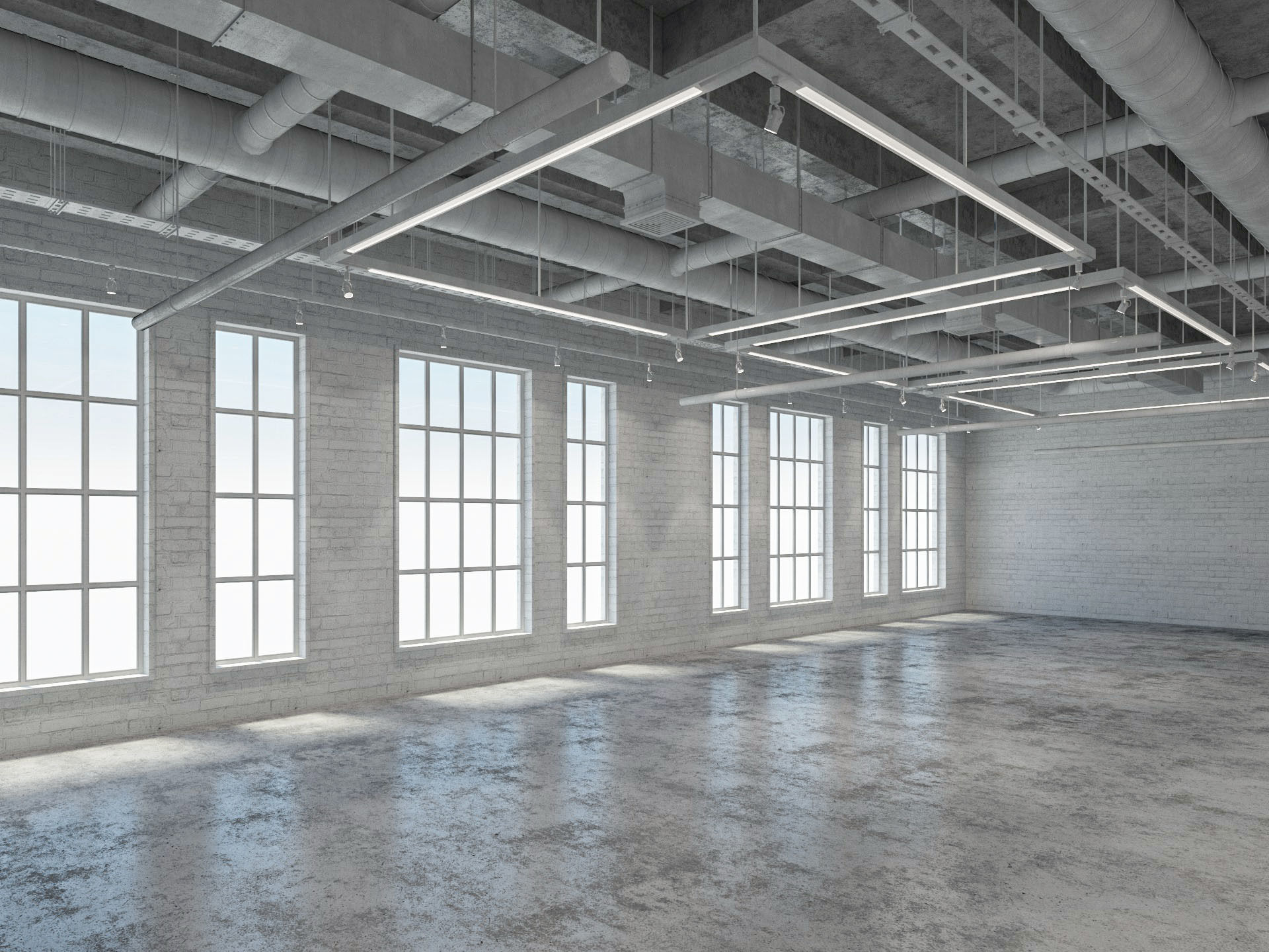 Loft Office interior 8 3D model_3