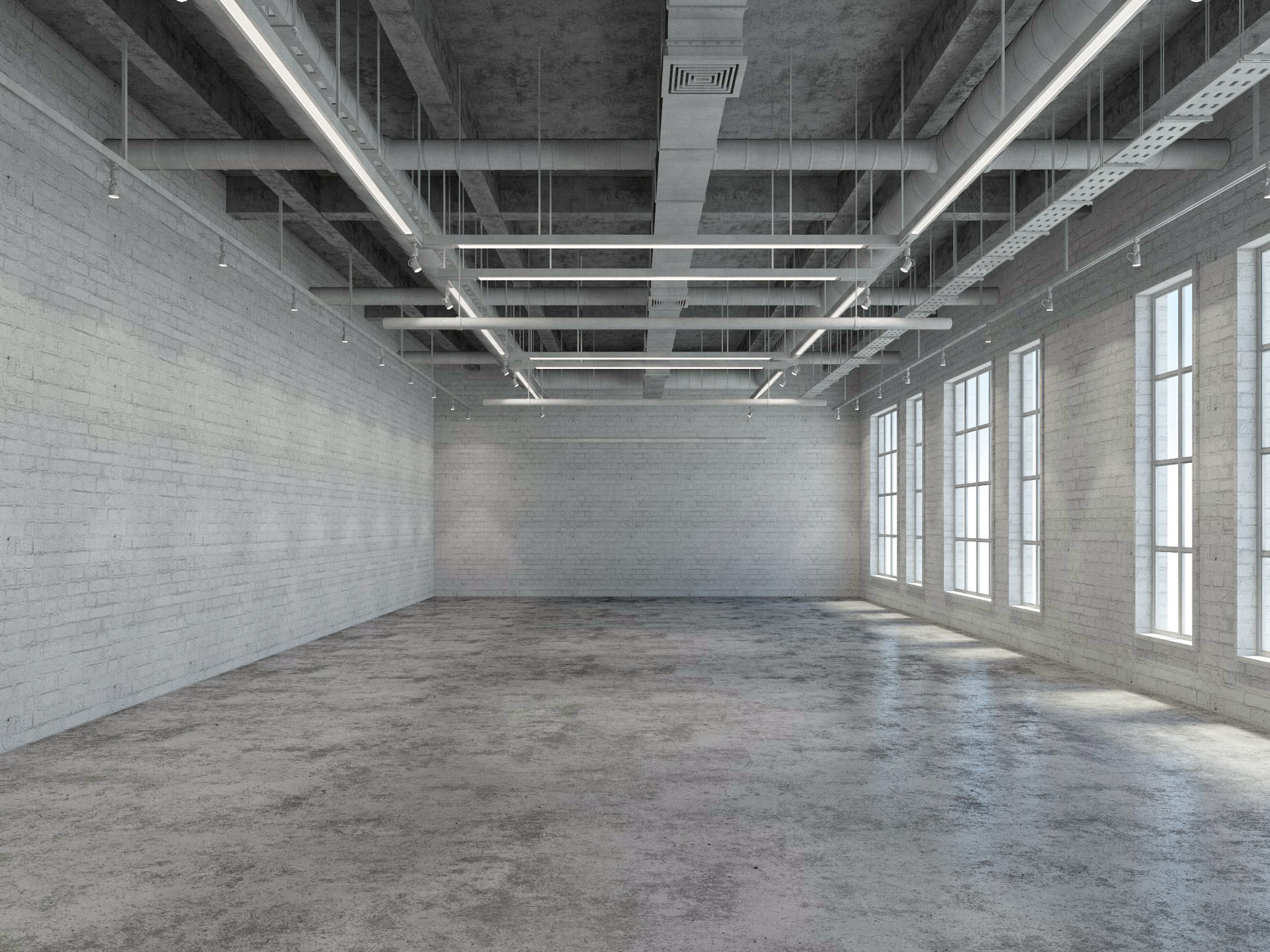 Loft Office interior 8 3D model_1