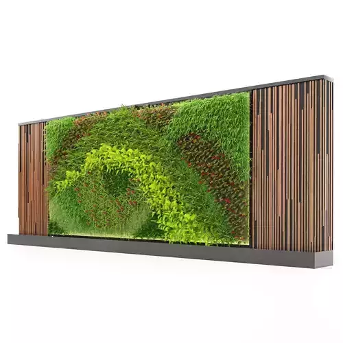 Greenwall vertical garden V02 3D model