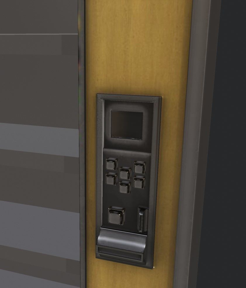 Selling automat Low-poly 3D model_2