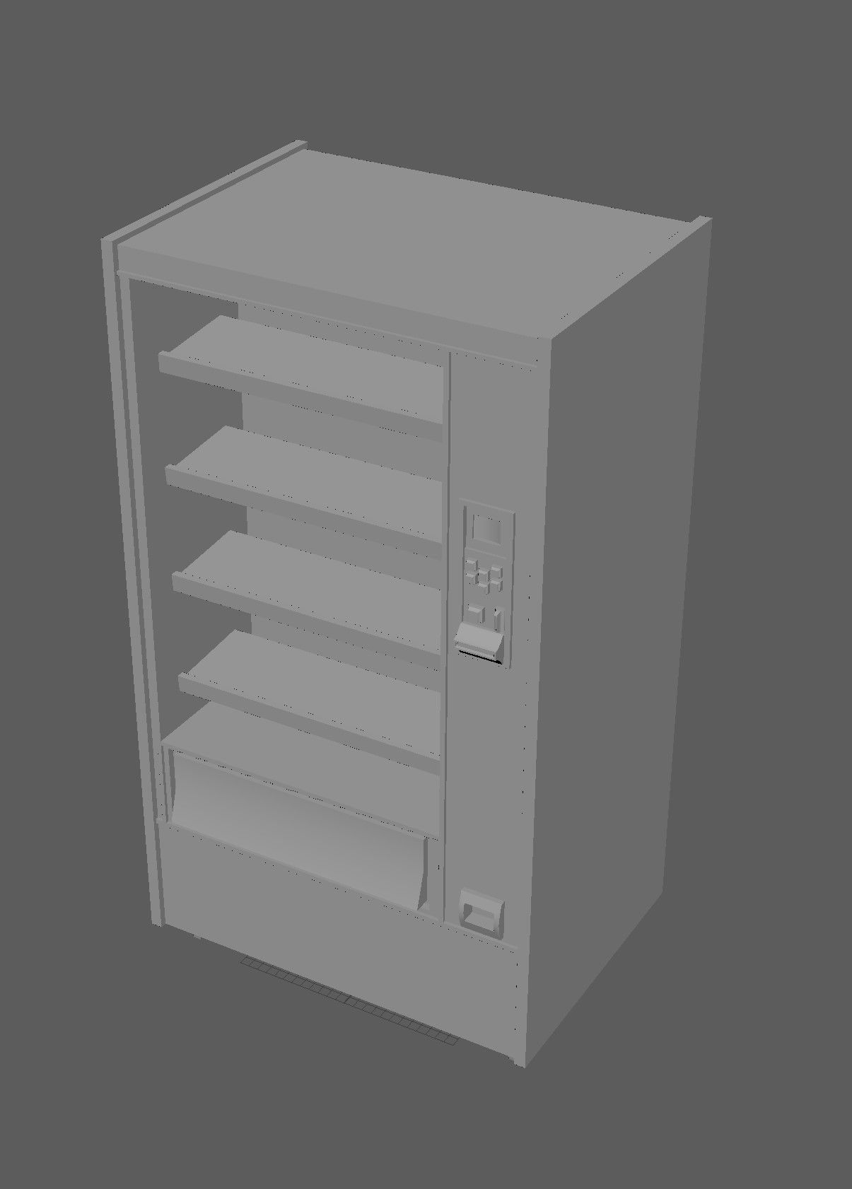 Selling automat Low-poly 3D model_6