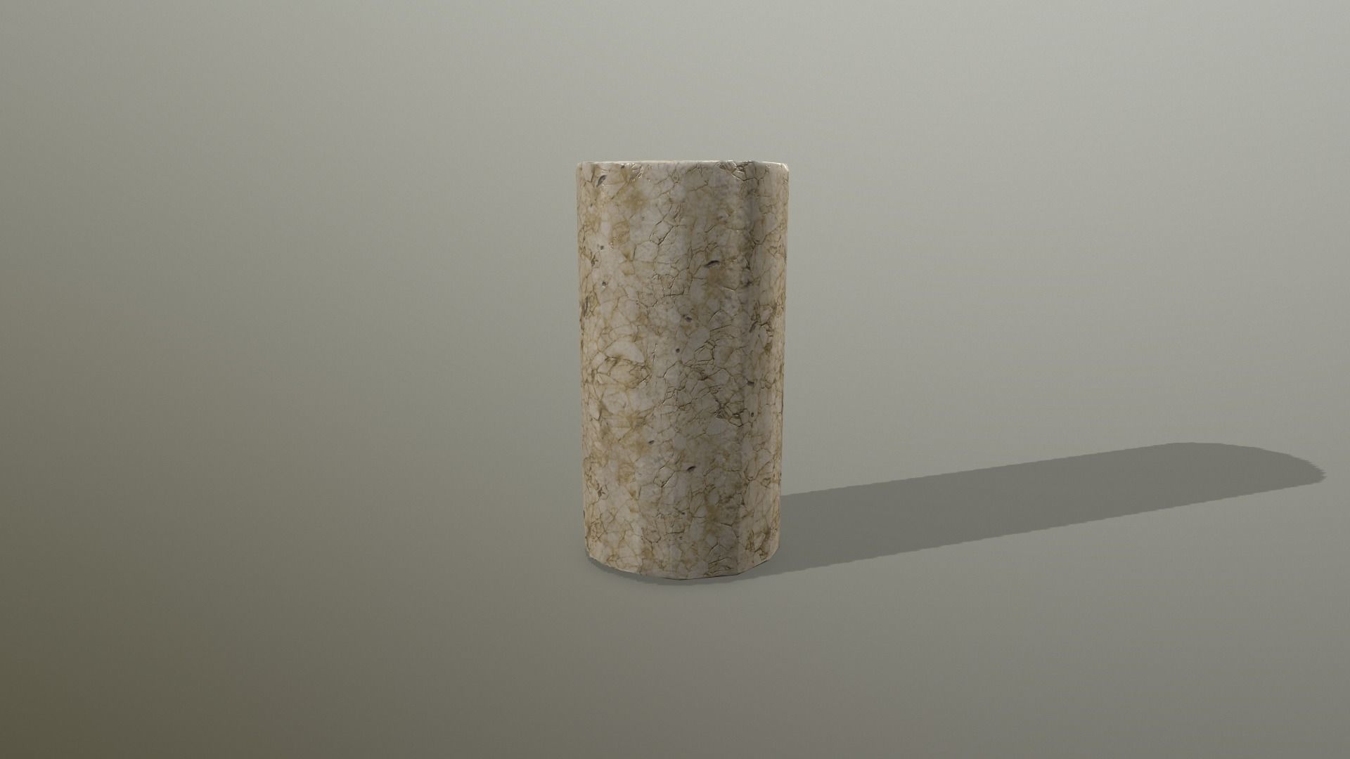 Altar Set stone column Low-poly 3D model_14