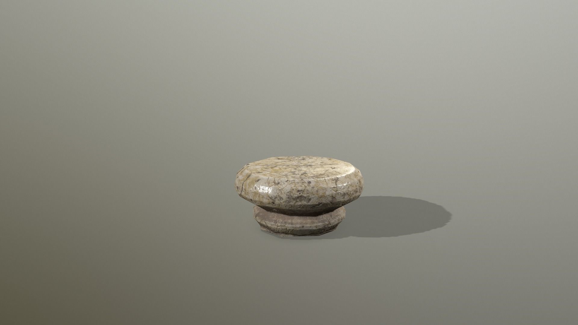 Altar Set stone column Low-poly 3D model_16