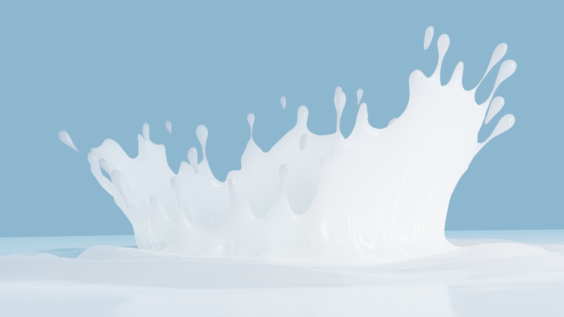 Milk Splash 3D model 3D model_6