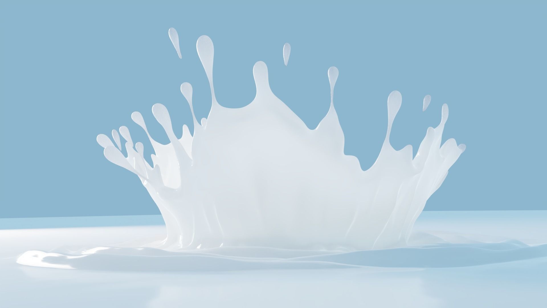 Milk Splash 3D model 3D model_2