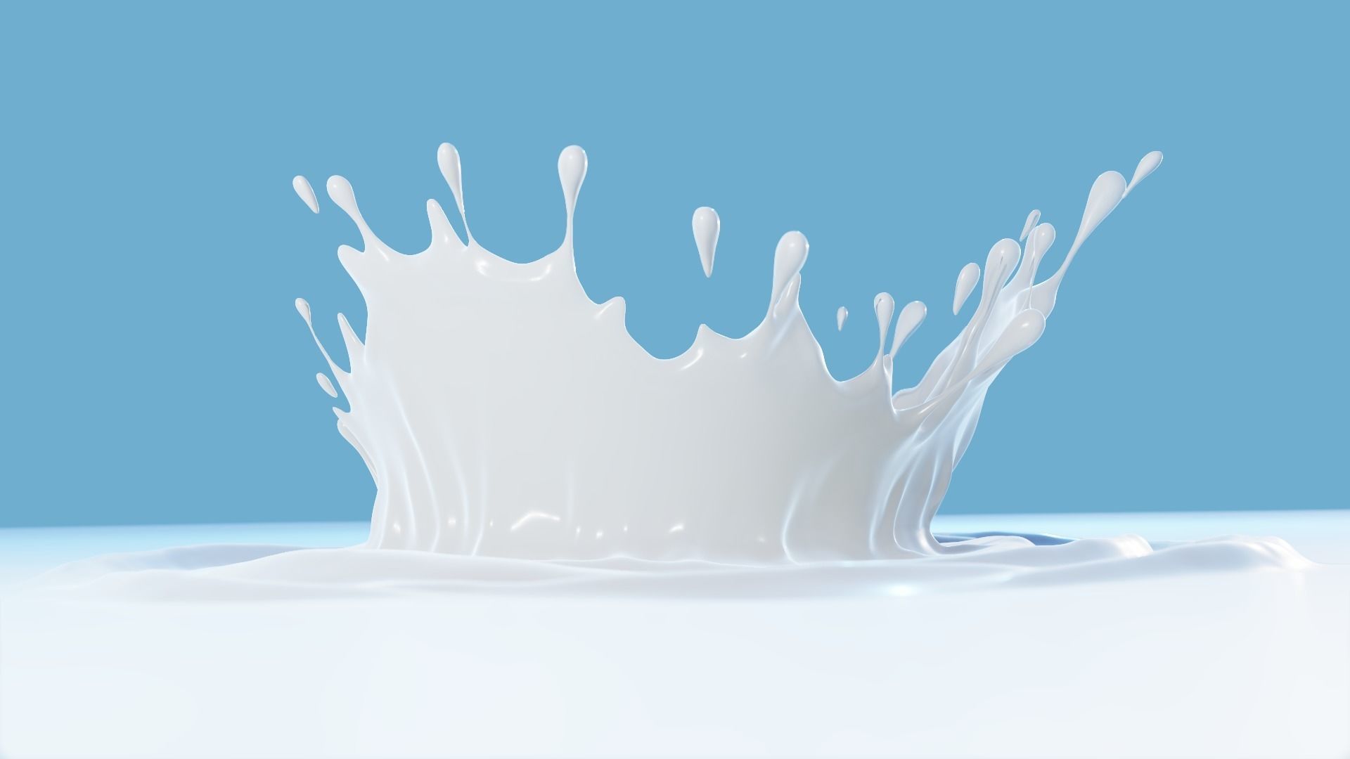 Milk Splash 3D model 3D model_22