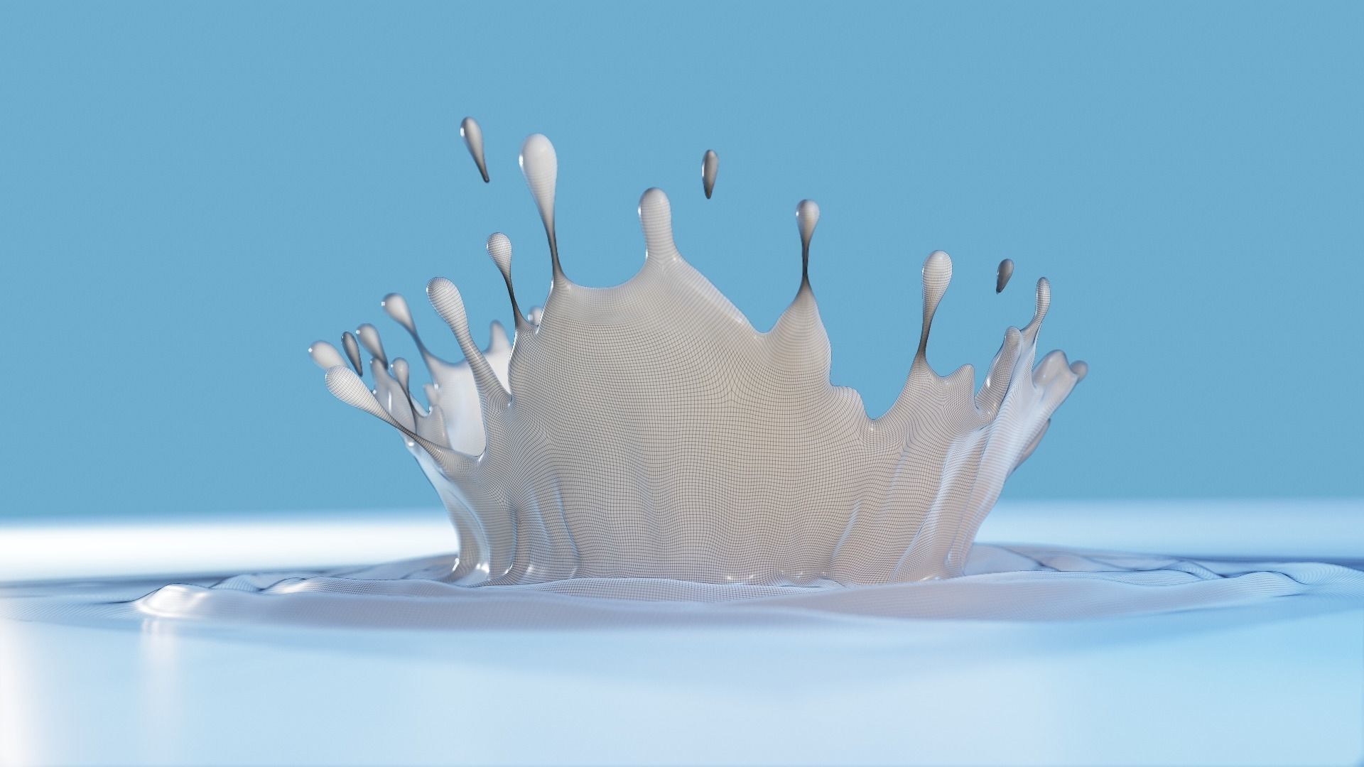 Milk Splash 3D model 3D model_23