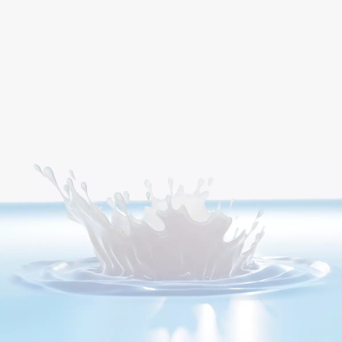Milk Splash 3D model 3D model_0