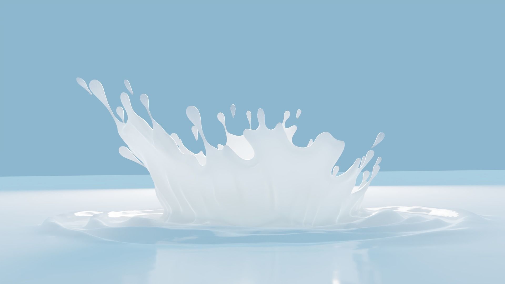 Milk Splash 3D model 3D model_3