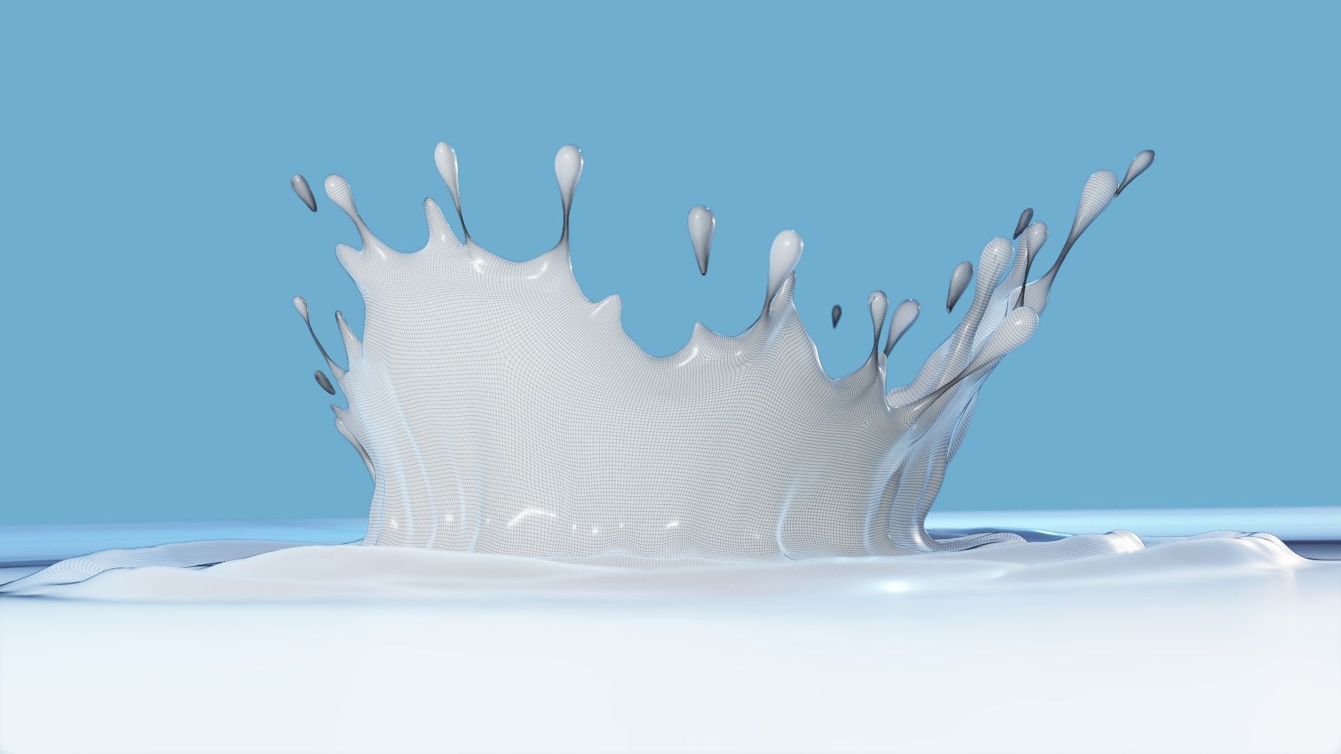 Milk Splash 3D model 3D model_28