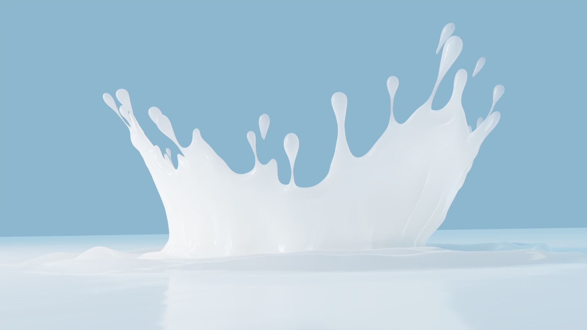 Milk Splash 3D model 3D model_1