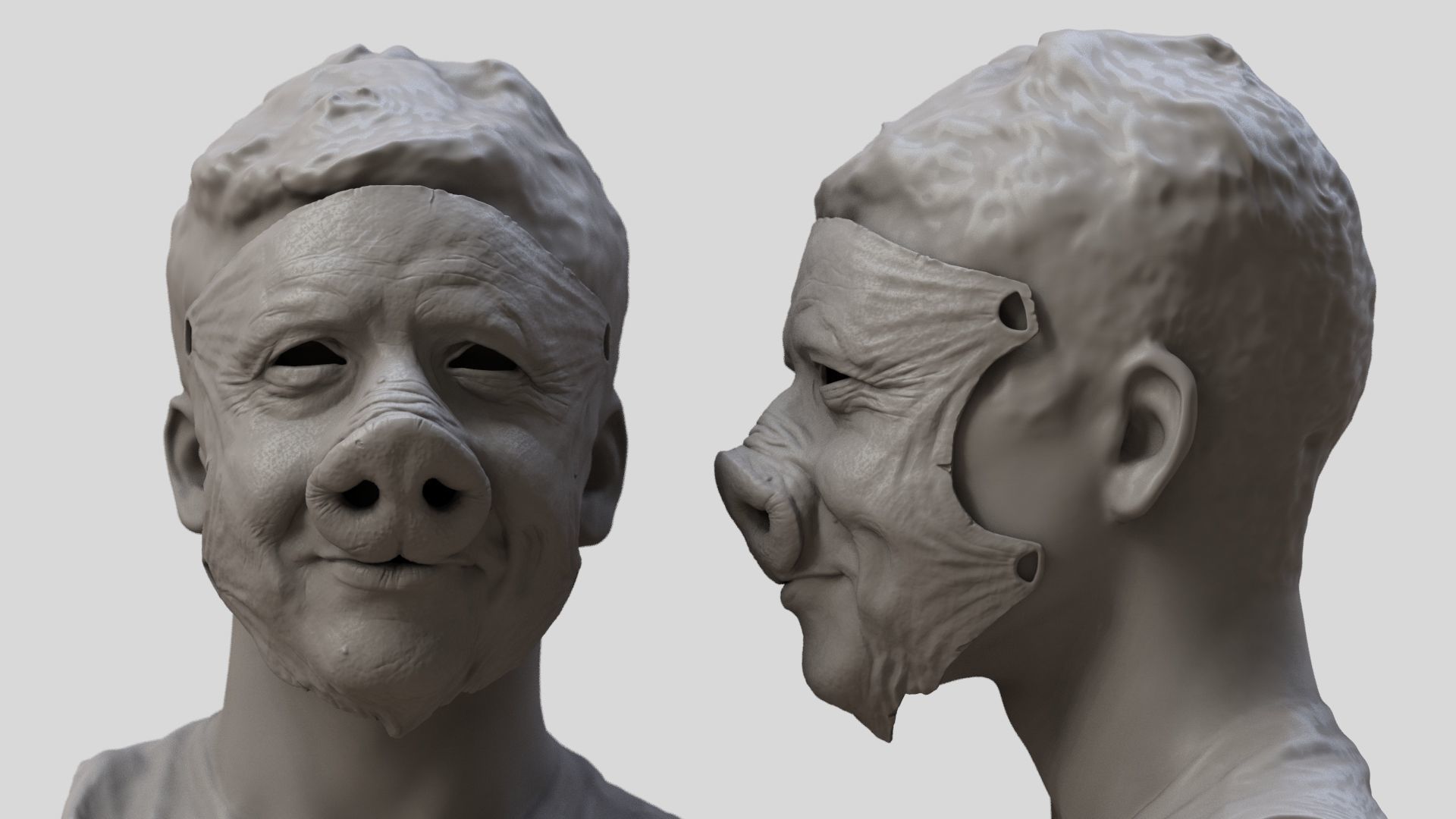 Boris the Pig mask 3D print model_5